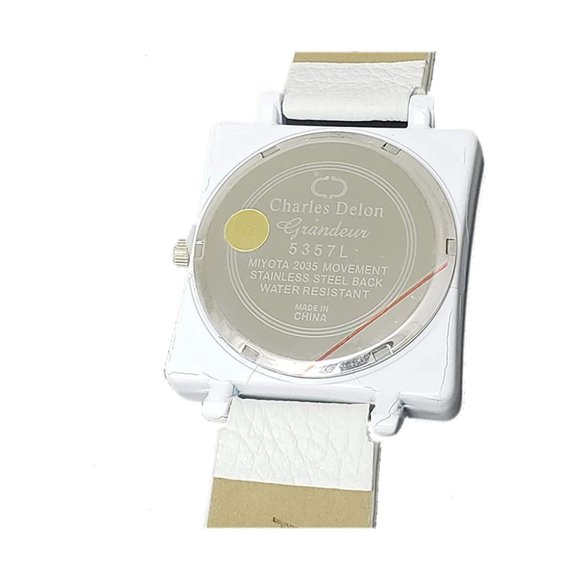 Charles Delon Casual Style White/Gold Watch - Picture 2 of 3